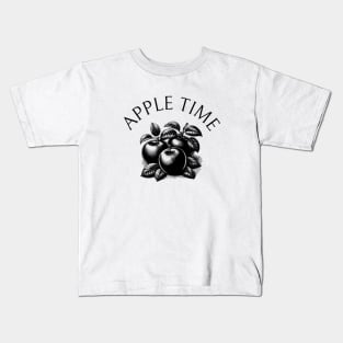 Apples Vintage Retro Established Leaf Since Kids T-Shirt